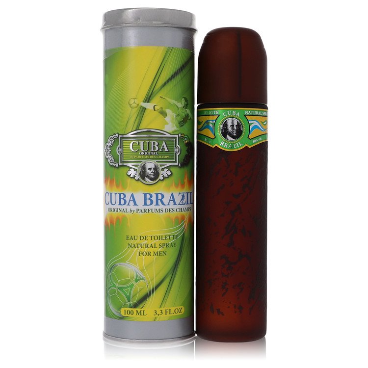 Cuba Brazil Cologne by Fragluxe Eau De Toilette Spray 3.4 oz for Men - Authentic Fragrance - Discount Men Perfume or Cologne Fragrance