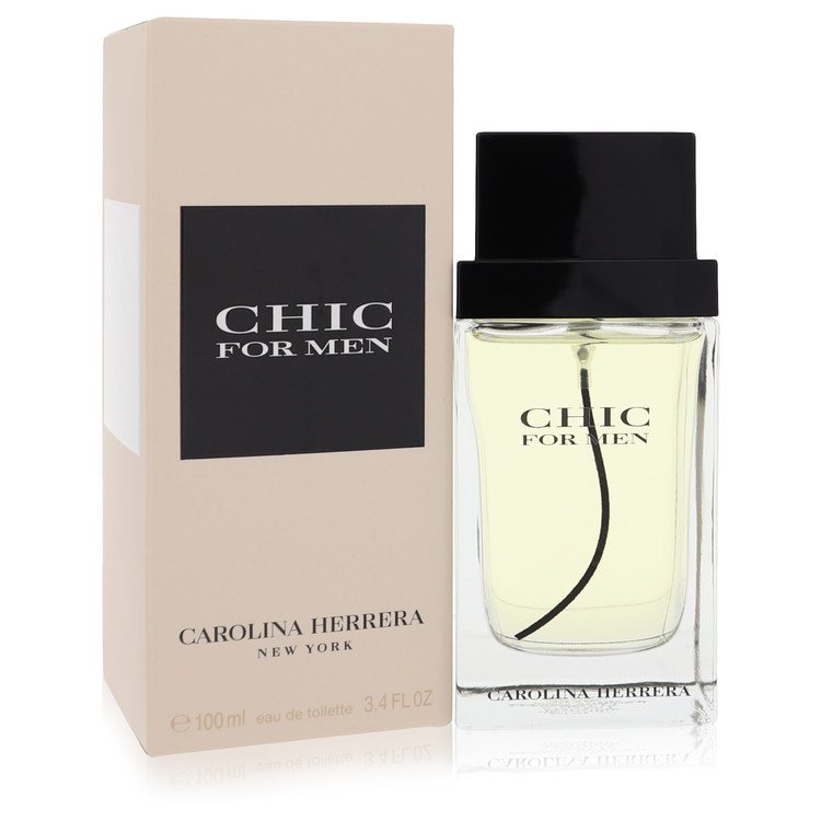 Chic Cologne by Carolina Herrera Eau De Toilette Spray 3.4 oz for Men - Authentic Fragrance - Discount Men Perfume or Cologne Fragrance