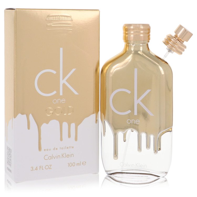 Ck One Gold Fragrance By Calvin Klein 3.4 Oz Eau De Toilette Spray For Unisex In Box