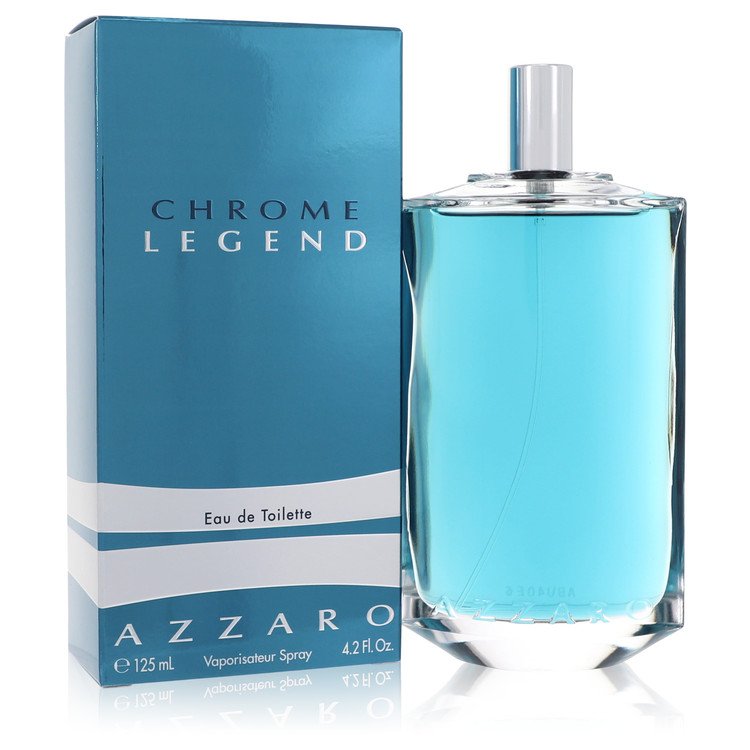 Chrome Legend Cologne by Azzaro Eau De Toilette Spray 4.2 oz for Men - Authentic Fragrance - Discount Men Perfume or Cologne Fragrance