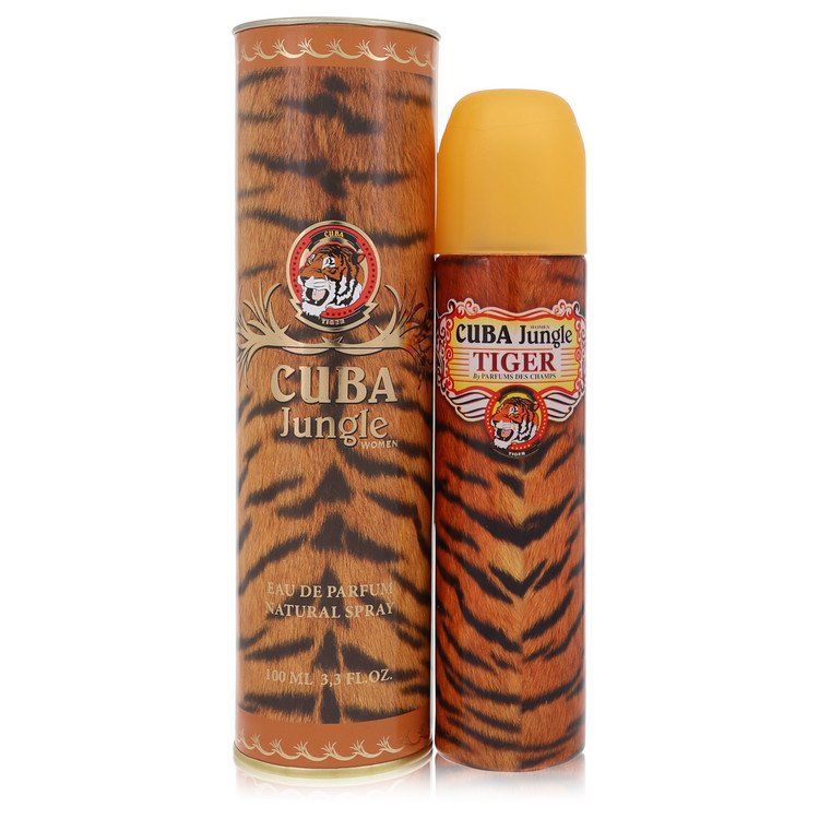 Cuba Jungle Tiger Perfume by Fragluxe Eau De Parfum Spray 3.4 oz for Women - Authentic Fragrance - Discount Women Perfume or Cologne Fragrance