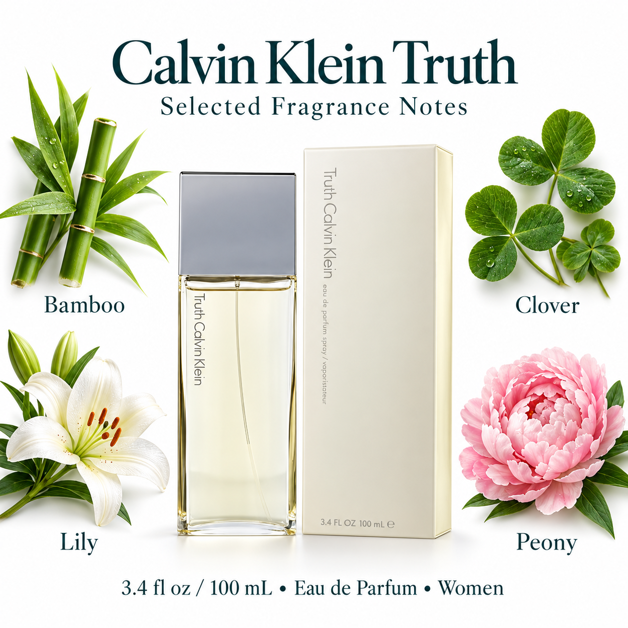 Calvin Klein Truth 3.4 fl oz 100 mL Eau de Parfum Women — fragrance notes