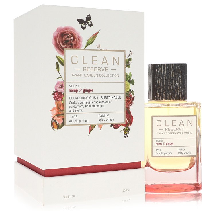 Clean Reserve Hemp & Ginger Perfume by Clean Eau De Parfum Spray (Unisex) 3.4 oz for Women - Authentic Fragrance - Discount Women Perfume or Cologne Fragrance