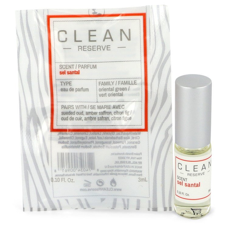 Clean Reserve Sel Santal Perfume by Clean Mini EDP Rollerball .10 oz for Women - Authentic Fragrance - Discount Women Perfume or Cologne Fragrance
