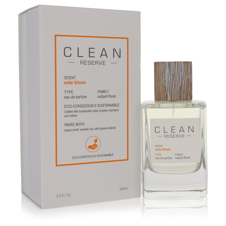 Clean Reserve Solar Bloom Perfume by Clean Eau De Parfum Spray (Unisex) 3.4 oz for Women - Authentic Fragrance - Discount Women Perfume or Cologne Fragrance