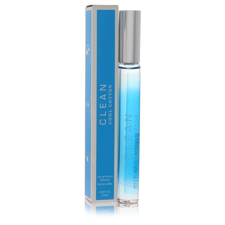 Clean Cool Cotton Perfume by Clean Mini EDP Roller Ball   .34 oz for Women - Authentic Fragrance - Discount Women Perfume or Cologne Fragrance