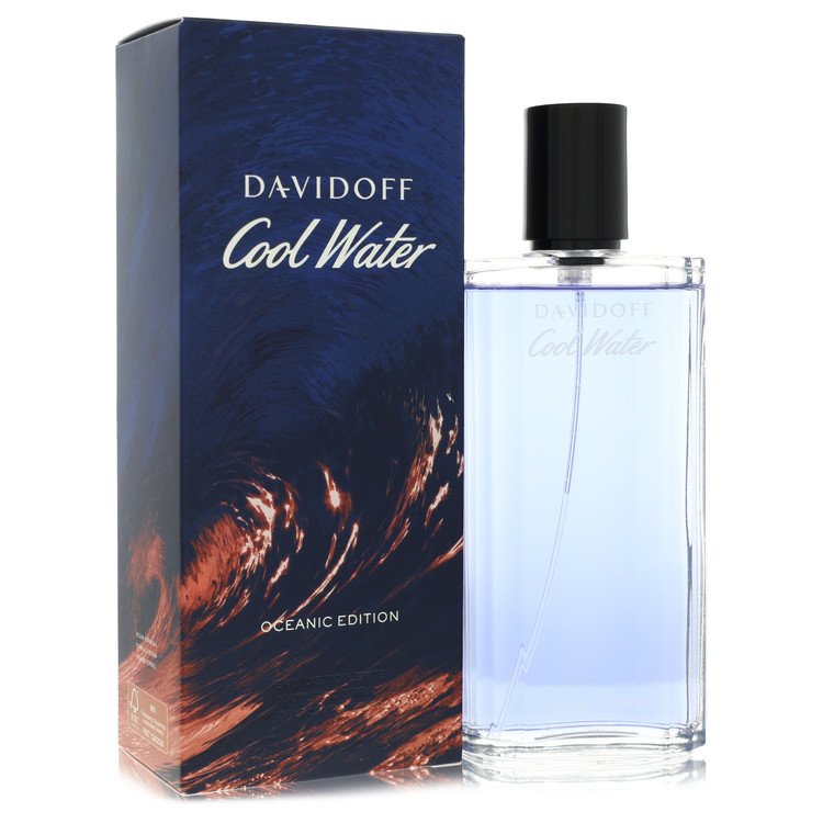 Cool Water Oceanic Cologne by Davidoff Eau De Toilette Spray 4.2 oz for Men - Authentic Fragrance - Discount Men Perfume or Cologne Fragrance