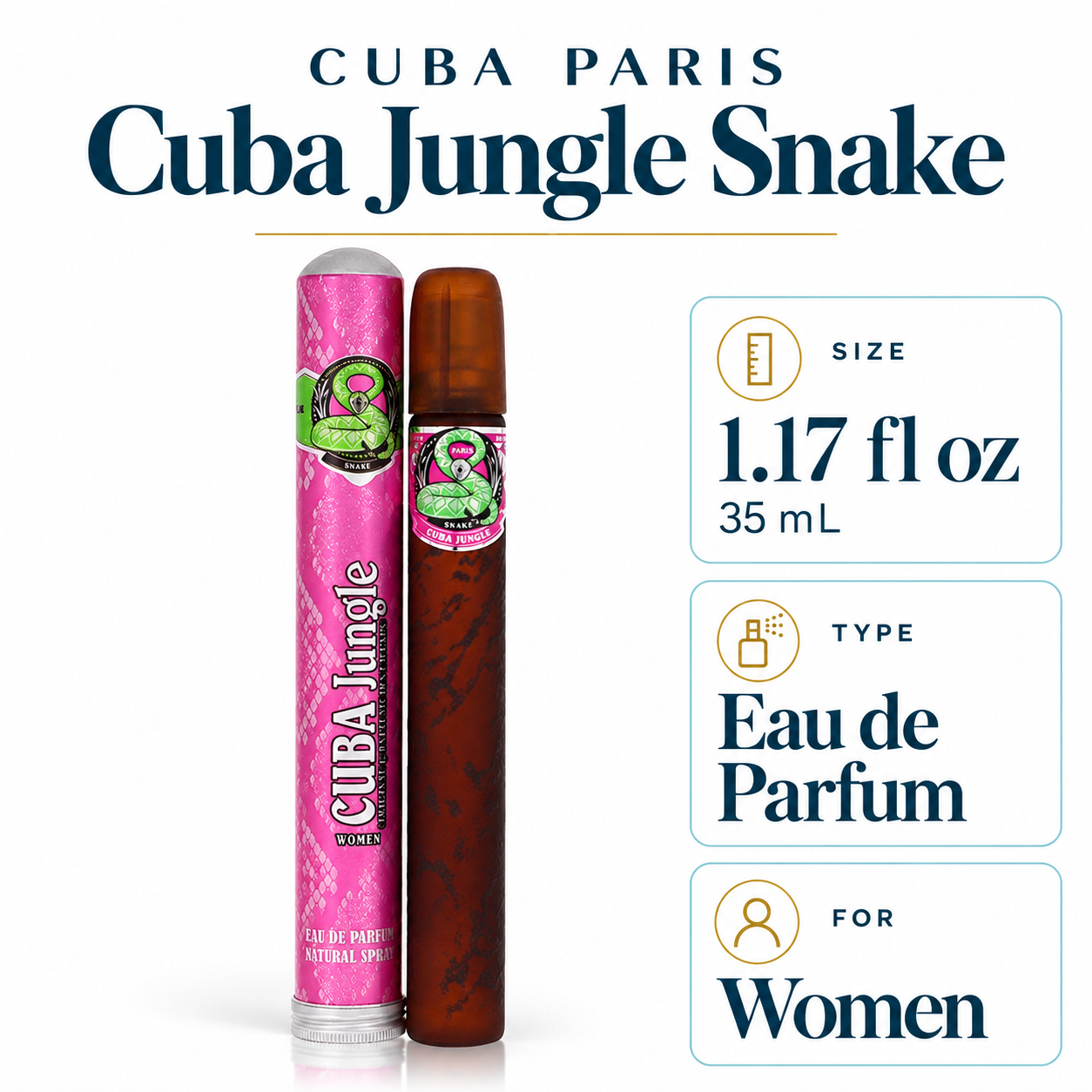 Cuba Paris Cuba Jungle Snake 35 mL 1.17 fl oz Eau de Parfum Women – size type gender