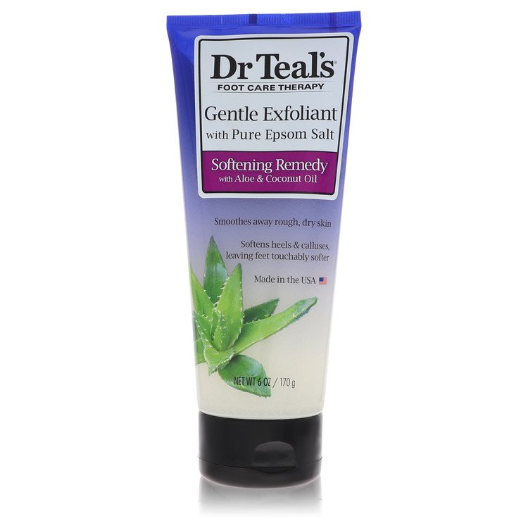 Dr Teal's Gentle Exfoliant With Pure Epson Salt Perfume by Dr Teal's Gentle Exfoliant with Pure Epsom Salt Softening Remedy with Aloe & Coconut Oil (Unisex) 6 oz for Women - Authentic Fragrance - Discount Women Perfume or Cologne Fragrance