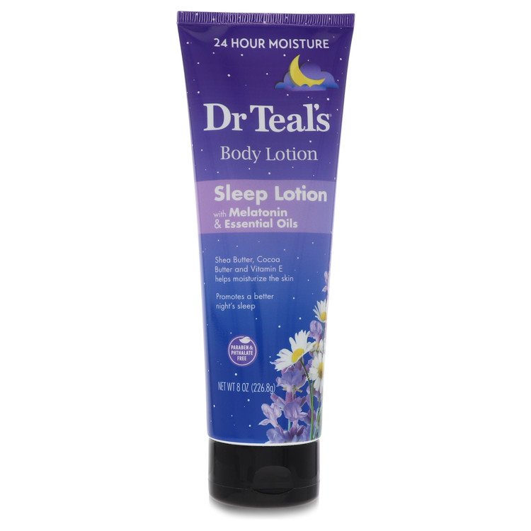 Dr Teal's Sleep Lotion Perfume by Dr Teal's Sleep Lotion with Melatonin & Essential Oils Promotes a better night's sleep (Shea butter, Cocoa Butter and Vitamin E 8 oz for Women - Authentic Fragrance - Discount Women Perfume or Cologne Fragrance