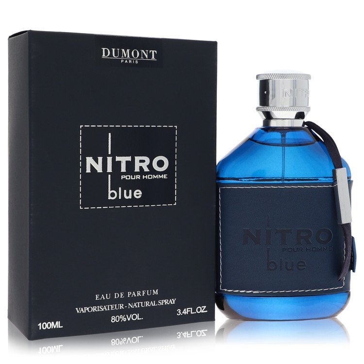 Dumont Nitro Blue Cologne by Dumont Paris Eau De Parfum Spray 3.4 oz for Men - Authentic Fragrance - Discount Men Perfume or Cologne Fragrance