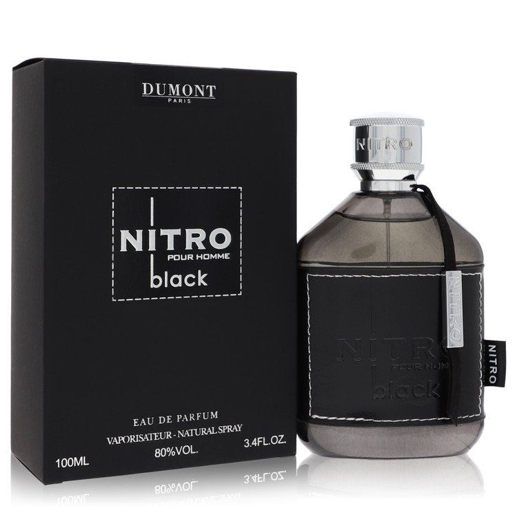 Dumont Nitro Black Cologne by Dumont Paris Eau De Parfum Spray 3.4 oz for Men - Authentic Fragrance - Discount Men Perfume or Cologne Fragrance