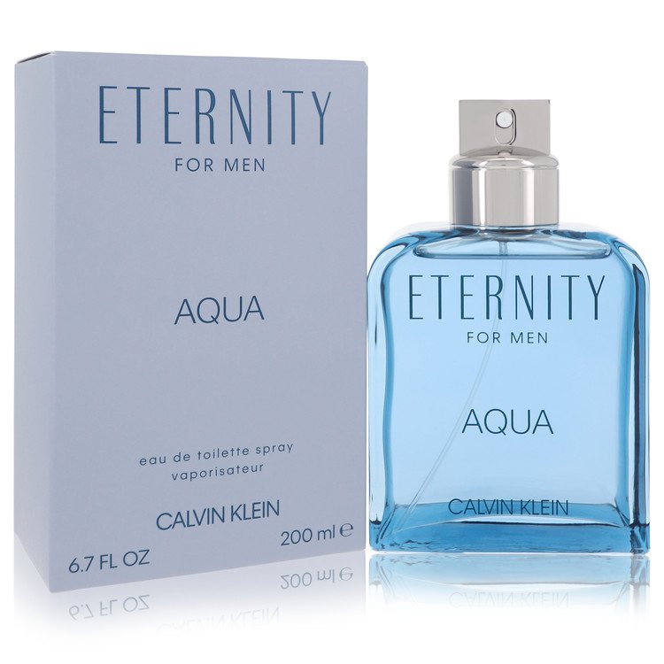 Eternity Aqua Cologne by Calvin Klein Eau De Toilette Spray 6.7 oz for Men - Authentic Fragrance - Discount Men Perfume or Cologne Fragrance