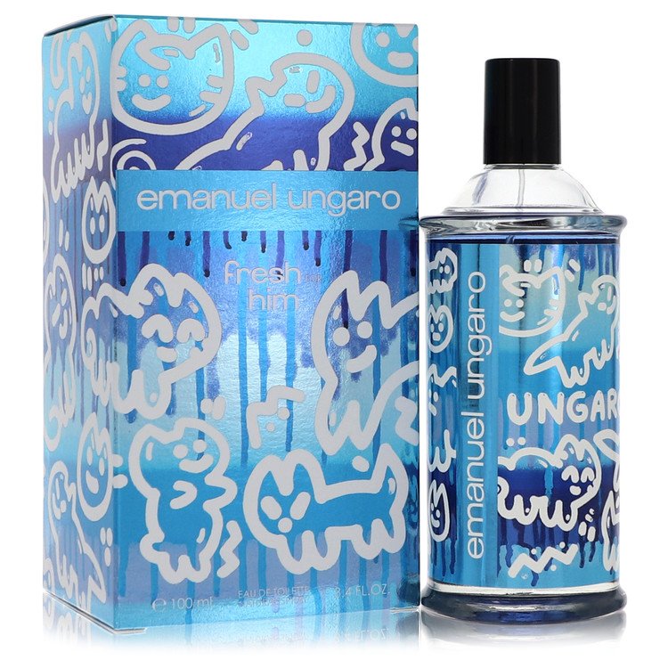 Emanuel Ungaro Fresh For Him Cologne by Ungaro Eau De Toilette Spray 3.4 oz for Men - Authentic Fragrance - Discount Men Perfume or Cologne Fragrance