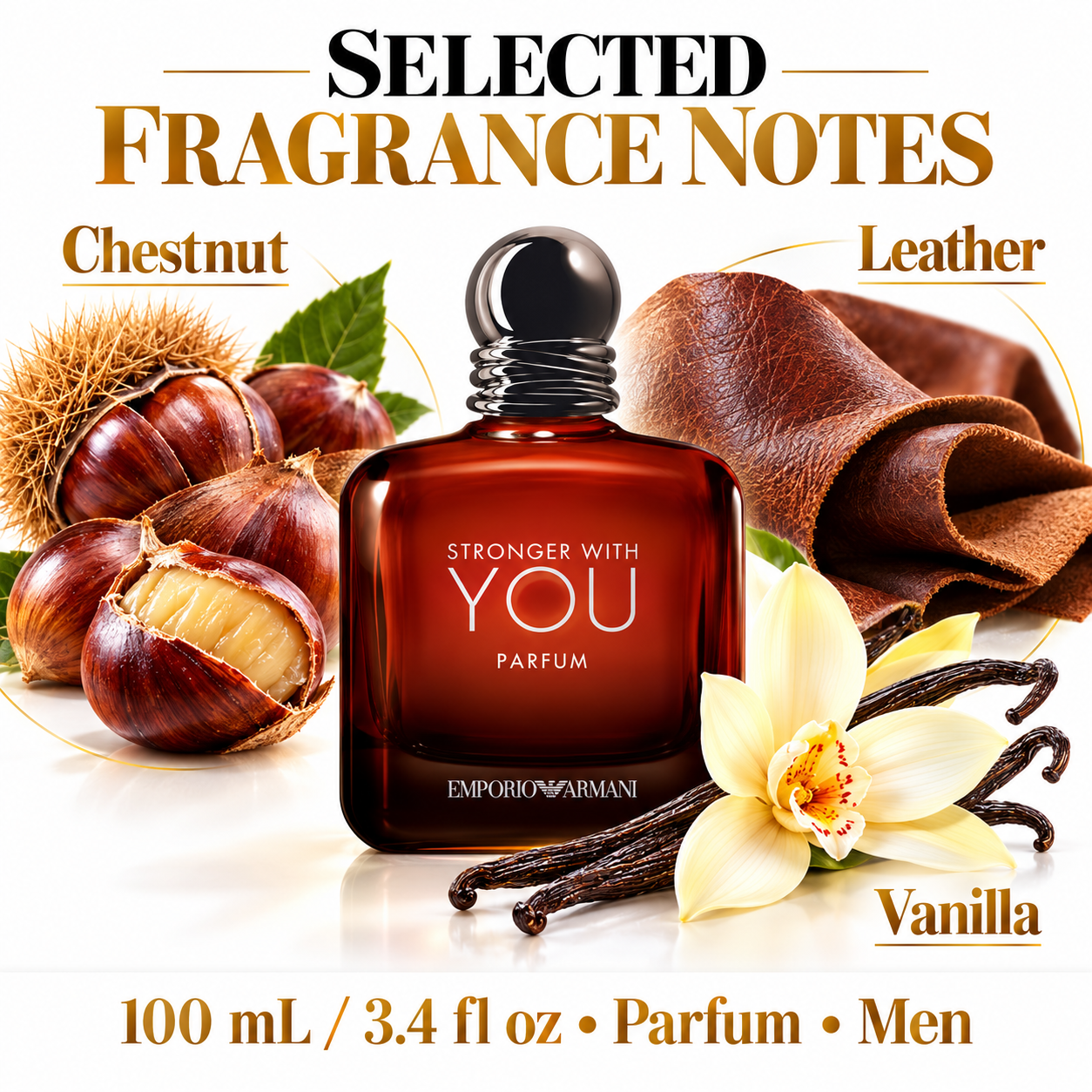 Emporio Armani Stronger With You Parfum 100 mL for Men — fragrance notes