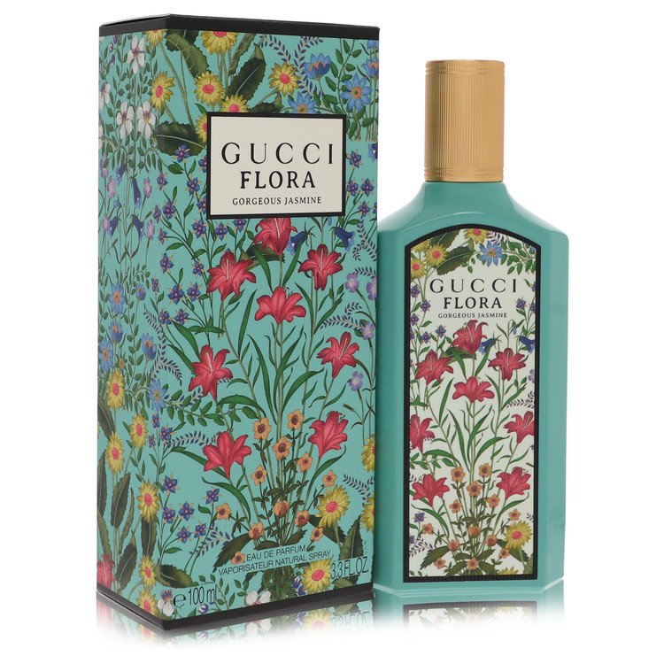 Flora Gorgeous Jasmine Perfume by Gucci Eau De Parfum Spray 3.3 oz for Women - Authentic Fragrance - Discount Women Perfume or Cologne Fragrance