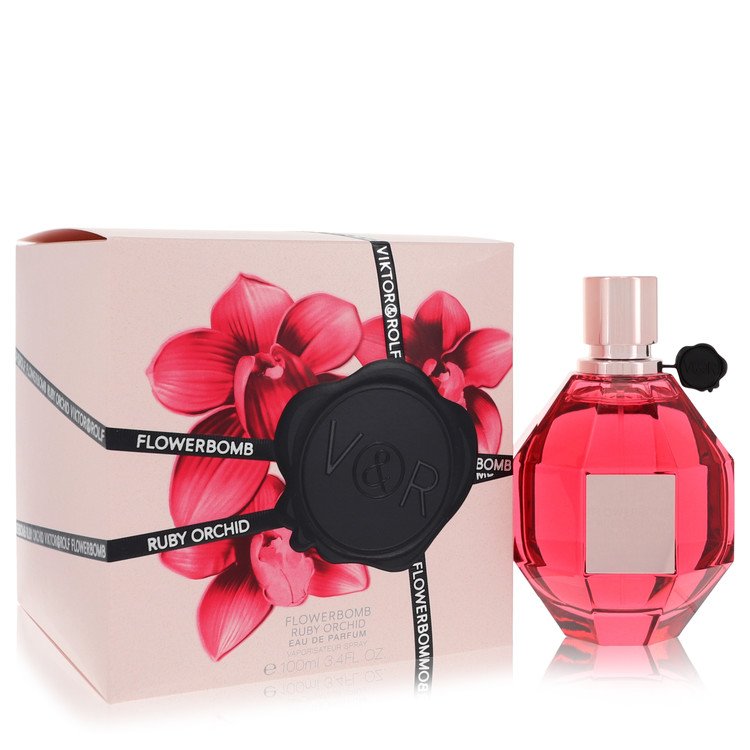 Flowerbomb Ruby Orchid Perfume by Viktor & Rolf Eau De Parfum Spray 3.4 oz for Women - Authentic Fragrance - Discount Women Perfume or Cologne Fragrance