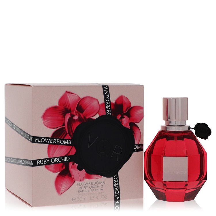 Flowerbomb Ruby Orchid Perfume by Viktor & Rolf Eau De Parfum Spray 1.7 oz for Women - Authentic Fragrance - Discount Women Perfume or Cologne Fragrance