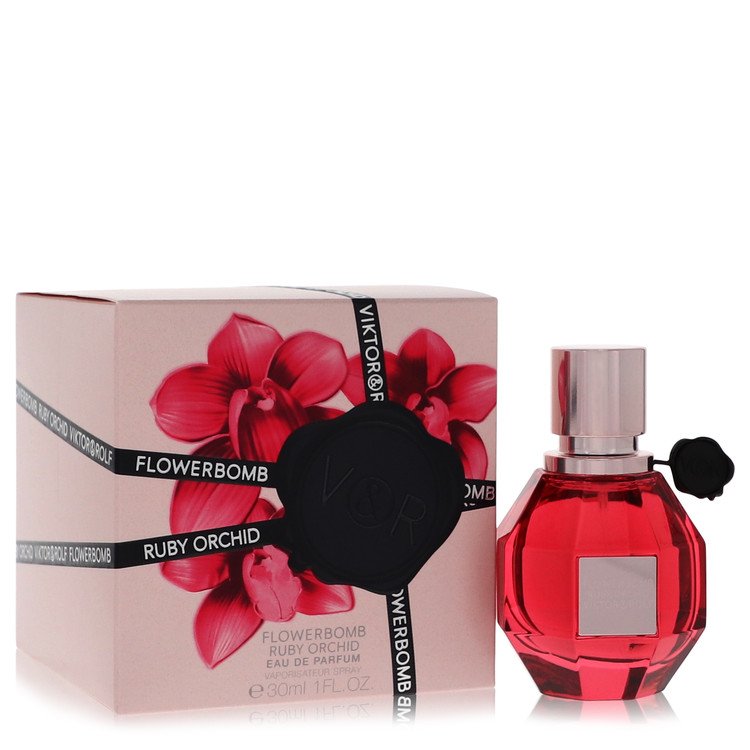 Flowerbomb Ruby Orchid Perfume by Viktor & Rolf Eau De Parfum Spray 1 oz for Women - Authentic Fragrance - Discount Women Perfume or Cologne Fragrance