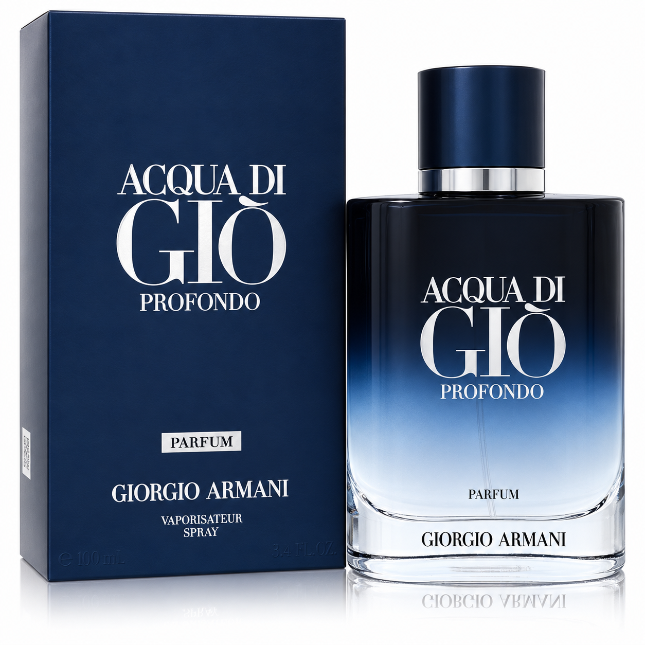 Giorgio Armani Acqua di Giò Profondo Parfum 100 mL for Men – bottle and box