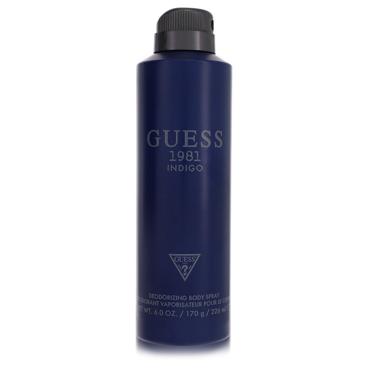 Guess 1981 Indigo Cologne by Guess Body Spray 6 oz for Men - Authentic Fragrance - Discount Men Perfume or Cologne Fragrance