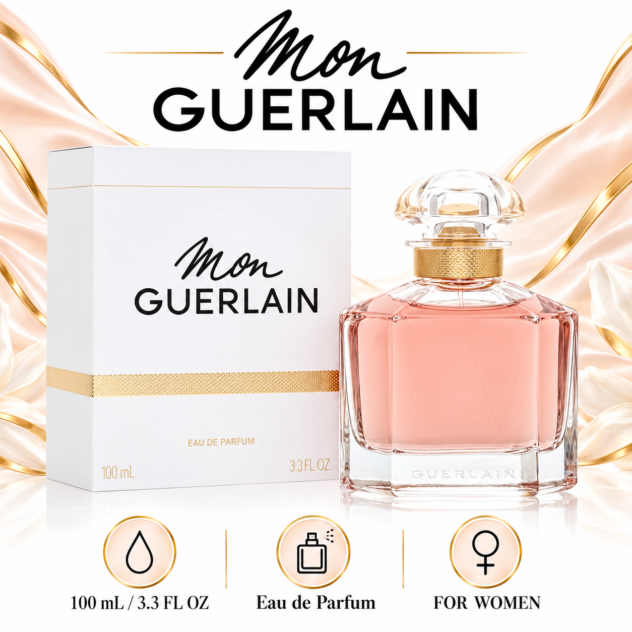Guerlain Mon Guerlain Eau de Parfum for Women 100 mL — size, concentration, and gender details