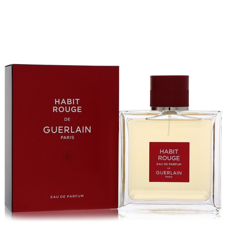 Habit Rouge Cologne by Guerlain Eau De Parfum Spray 3.4 oz for Men - Authentic Fragrance - Discount Men Perfume or Cologne Fragrance