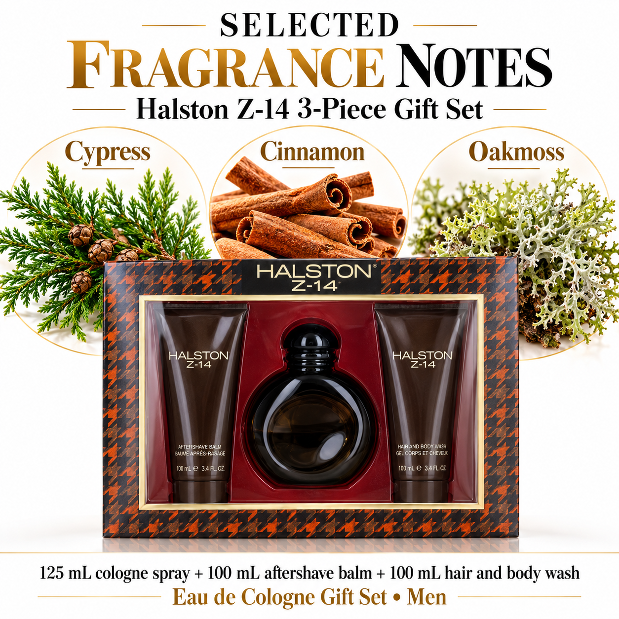 Halston Z 14 3 Piece Gift Set 719346296861 fragrance notes