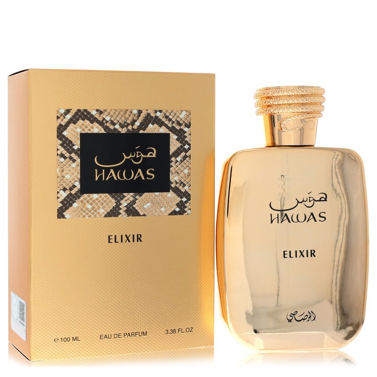 Hawas Elixir Cologne by Rasasi Eau De Parfum Spray (Unisex) 3.4 oz for Men - Authentic Fragrance - Discount Men Perfume or Cologne Fragrance