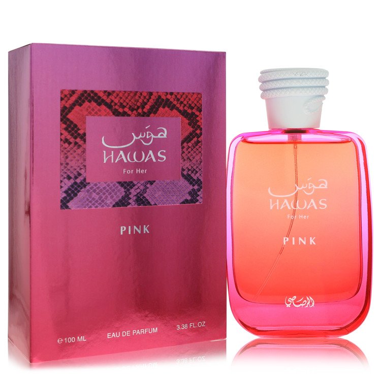 Hawas Pink Perfume by Rasasi Eau De Parfum Spray 3.38 oz for Women - Authentic Fragrance - Discount Women Perfume or Cologne Fragrance