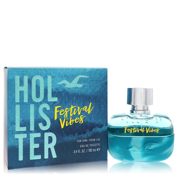 Hollister Festival Vibes Cologne by Hollister Eau De Toilette Spray 3.4 oz for Men - Authentic Fragrance - Discount Men Perfume or Cologne Fragrance