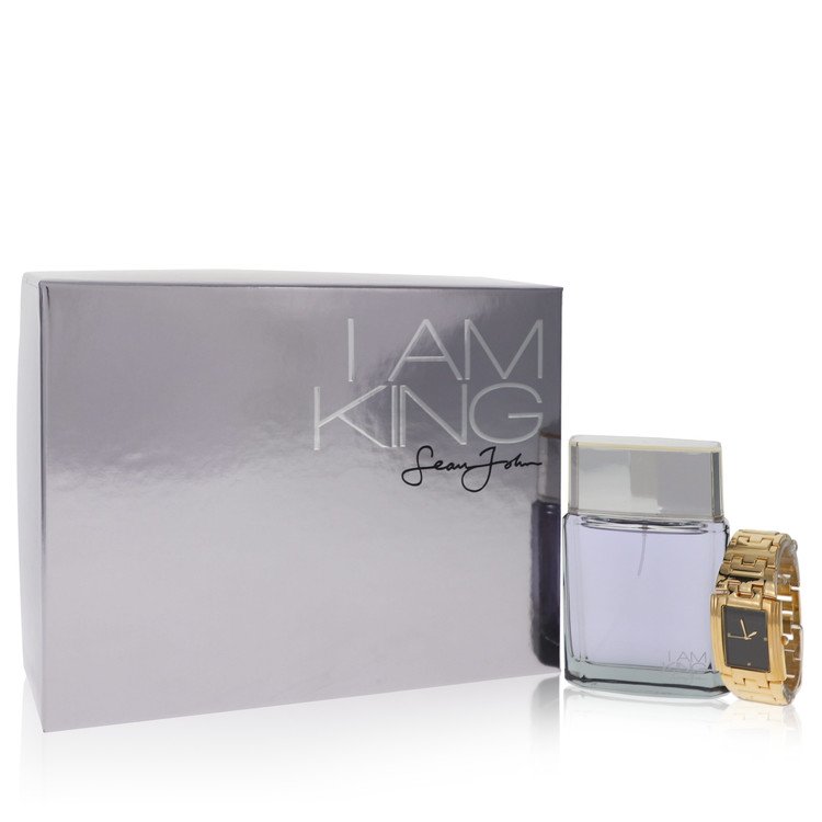 I Am King Cologne by Sean John Gift Set -- 3.4 oz Eau De Toilette Spray + Watch for Men - Authentic Fragrance - Discount Men Perfume or Cologne Fragrance