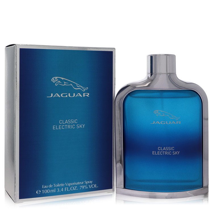 Jaguar Classic Electric Sky Cologne by Jaguar Eau De Toilette Spray 3.4 oz for Men - Authentic Fragrance - Discount Men Perfume or Cologne Fragrance