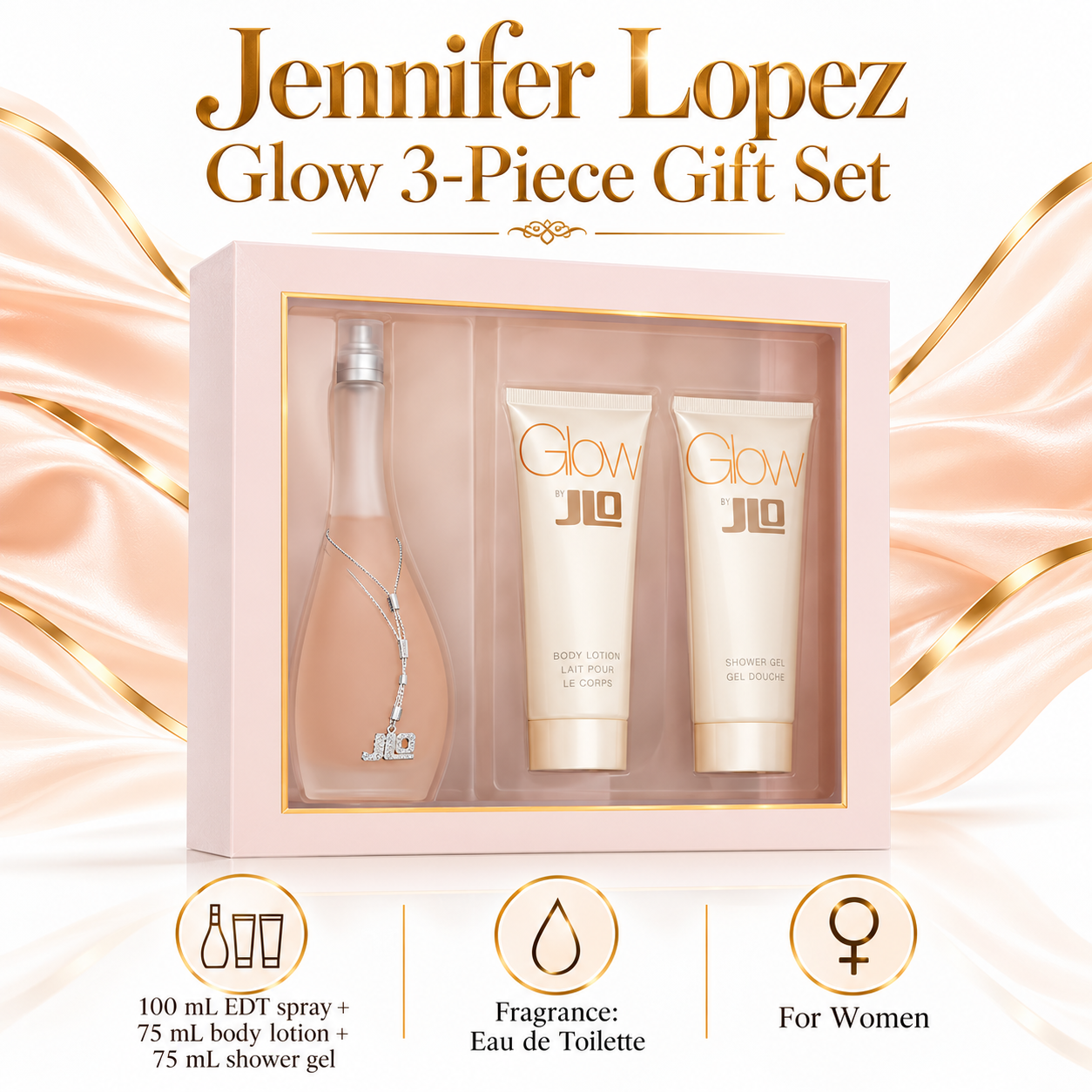 Jennifer Lopez Glow 3 Piece Gift Set 5050456007530 size type gender