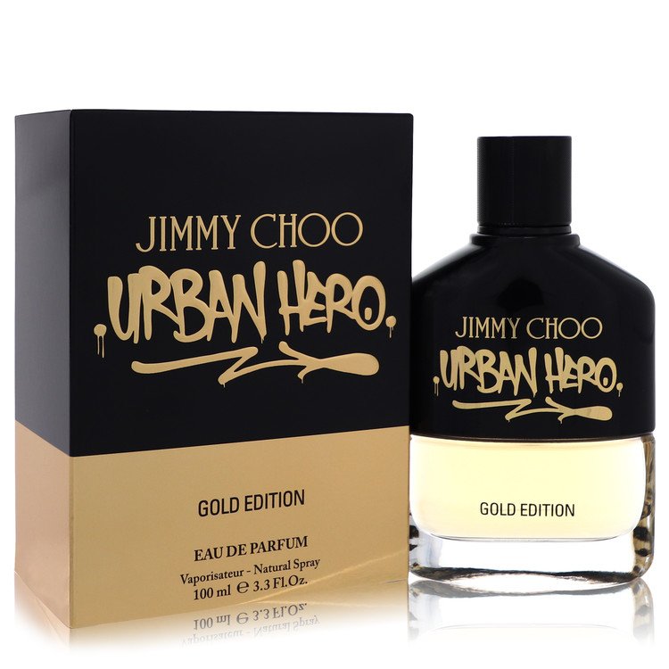 Jimmy Choo Man Urban Hero 3.4 Oz Eau De Parfum Spray Gold Edition for Men – Perfumes4All