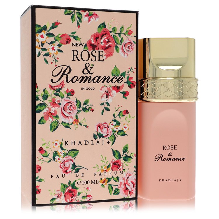 Khadlaj Rose & Romance In Gold Perfume by Khadlaj Eau De Parfum Spray 3.4 oz for Women - Authentic Fragrance - Discount Women Perfume or Cologne Fragrance