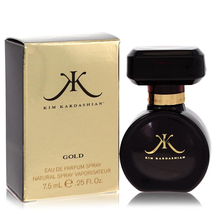 Kim Kardashian Gold Perfume by Kim Kardashian Mini EDP Spray .25 oz for Women - Authentic Fragrance - Discount Women Perfume or Cologne Fragrance