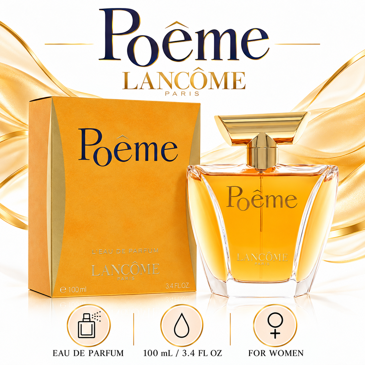 Lancôme Poême 100 mL Eau de Parfum for Women — size/type/gender
