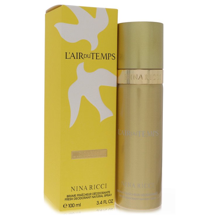 L'Air Du Temps Perfume by Nina Ricci Deodorant Spray 3.3 oz for Women - Authentic Fragrance - Discount Women Perfume or Cologne Fragrance