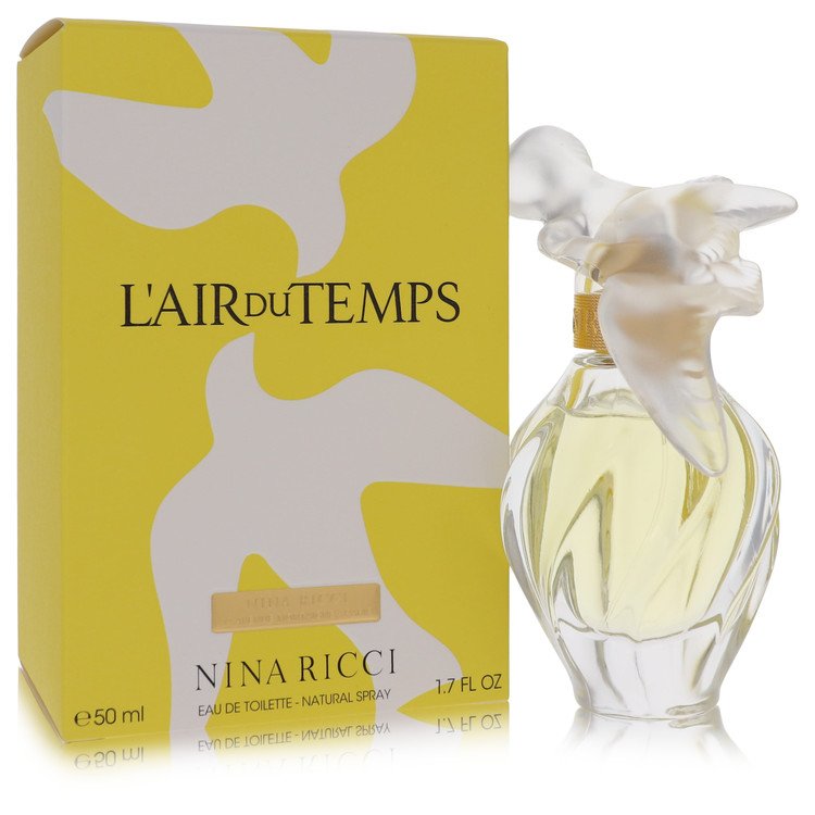 L'Air Du Temps Perfume by Nina Ricci Eau De Toilette Spray With Bird Cap 1.7 oz for Women - Authentic Fragrance - Discount Women Perfume or Cologne Fragrance