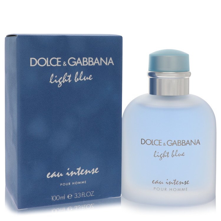 Light Blue Eau Intense Cologne by Dolce & Gabbana Eau De Parfum Spray 3.3 oz for Men - Authentic Fragrance - Discount Men Perfume or Cologne Fragrance