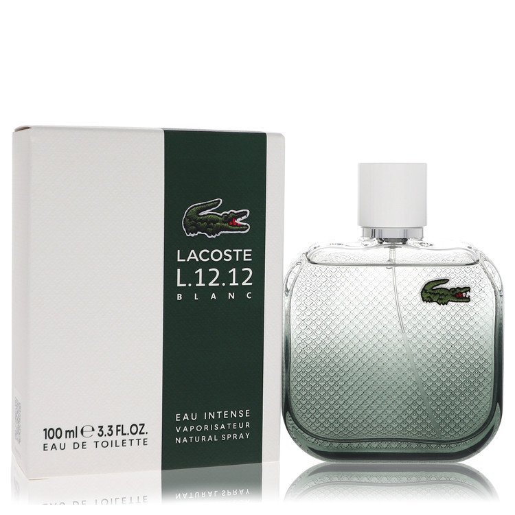 Lacoste Eau De Lacoste L.12.12 Blanc Intense Cologne By Lacoste 3.3 Oz Eau De Toilette Intense Spray For Men In Box