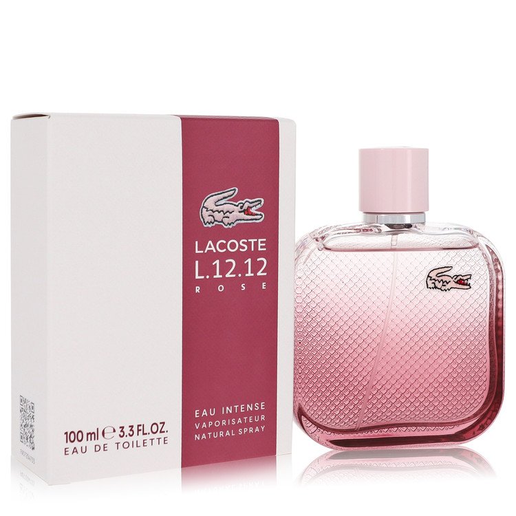 Lacoste Eau De Lacoste L.12.12 Rose Eau Intense Perfume by Lacoste Eau De Toilette Spray 3.3 oz for Women - Authentic Fragrance - Discount Women Perfume or Cologne Fragrance