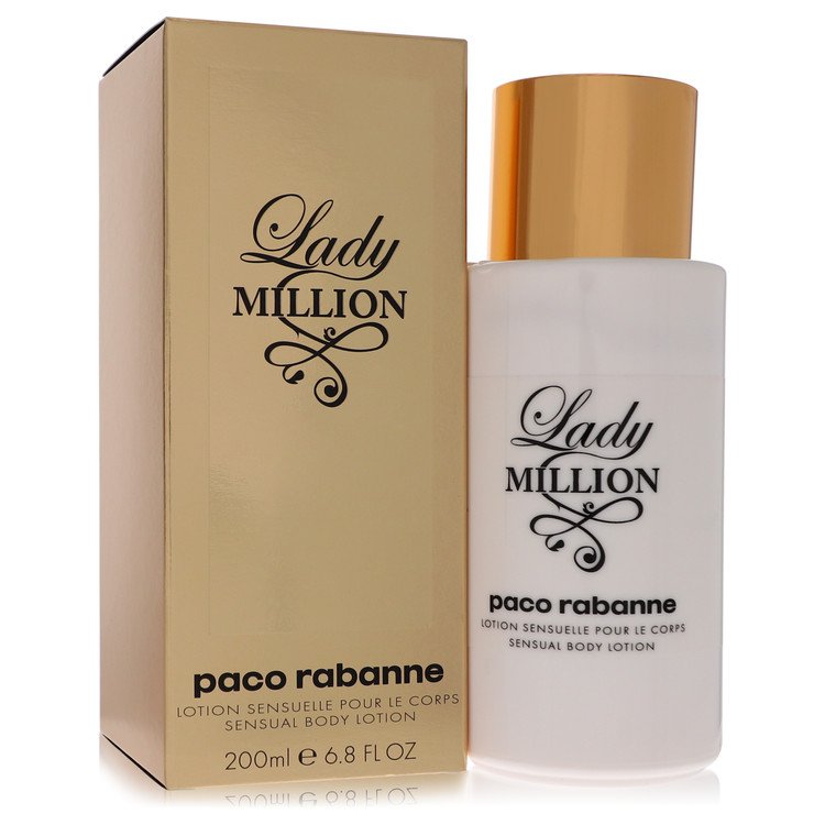 Lady Million Perfume by Paco Rabanne Body Lotion 6.8 oz for Women - Authentic Fragrance - Discount Women Perfume or Cologne Fragrance