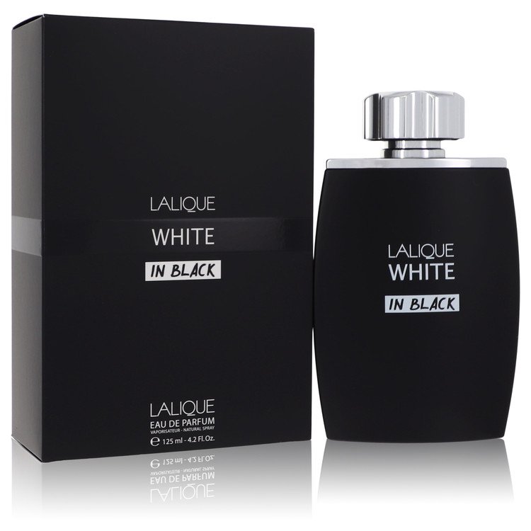 Lalique White In Black Cologne by Lalique Eau De Parfum Spray 4.2 oz for Men - Authentic Fragrance - Discount Men Perfume or Cologne Fragrance