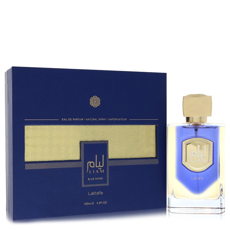 Lattafa Liam Blue Shine Cologne by Lattafa Eau De Parfum Spray (Unisex) 3.4 oz for Men - Authentic Fragrance - Discount Men Perfume or Cologne Fragrance