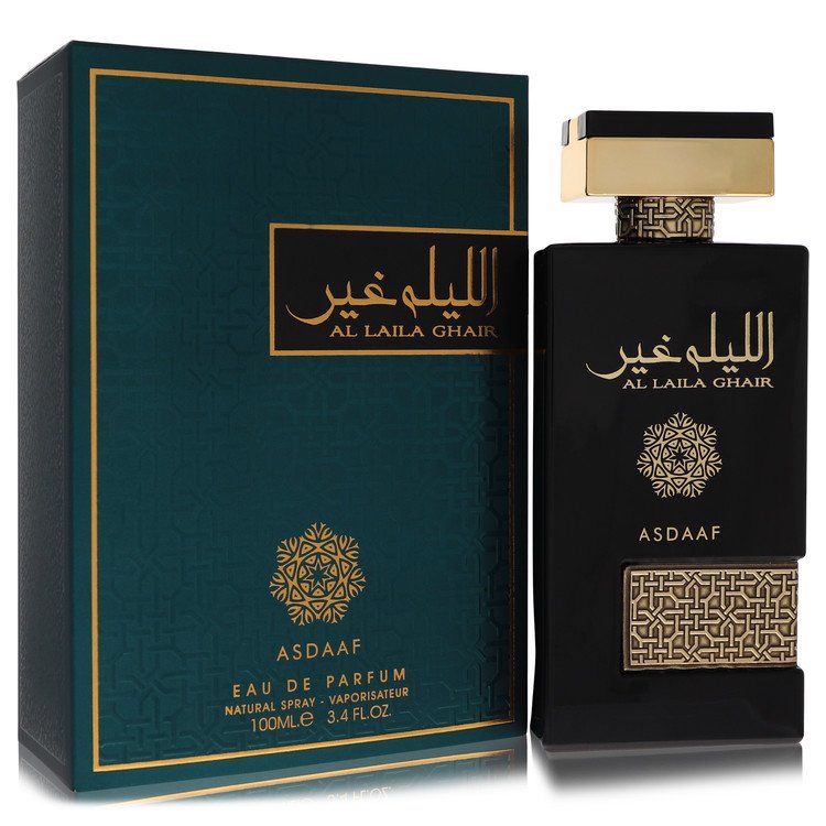 Lattafa Asdaaf Al Laila Ghair Cologne by Lattafa Eau De Parfum Spray (Unisex) 3.4 oz for Men - Authentic Fragrance - Discount Men Perfume or Cologne Fragrance