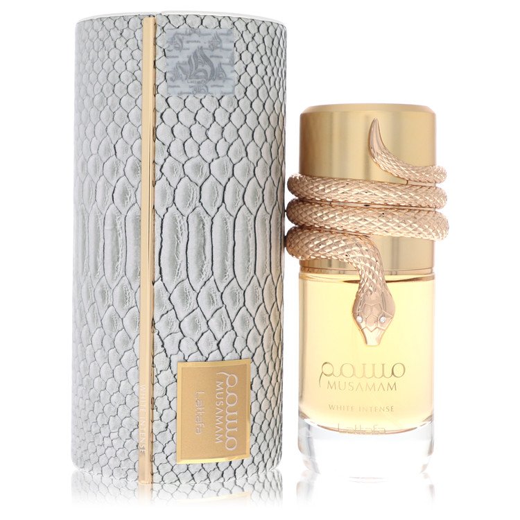 Lattafa Musamam White Intense Cologne by Lattafa Eau De Parfum Spray (Unisex) 3.4 oz for Men - Authentic Fragrance - Discount Men Perfume or Cologne Fragrance
