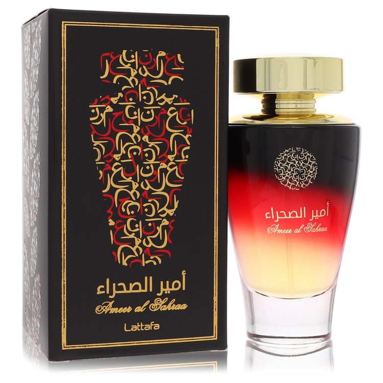 Lattafa Ameer Al Sahraa Cologne by Lattafa Eau De Parfum Spray (Unisex) 3.4 oz for Men - Authentic Fragrance - Discount Men Perfume or Cologne Fragrance
