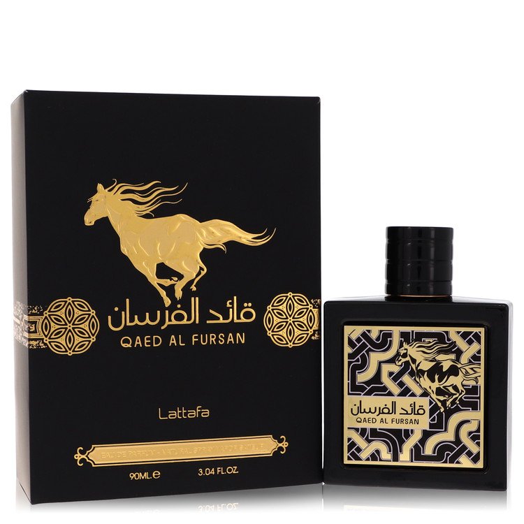 Lattafa Qaed Al Fursan Cologne by Lattafa Eau De Parfum Spray 3 oz for Men - Authentic Fragrance - Discount Men Perfume or Cologne Fragrance